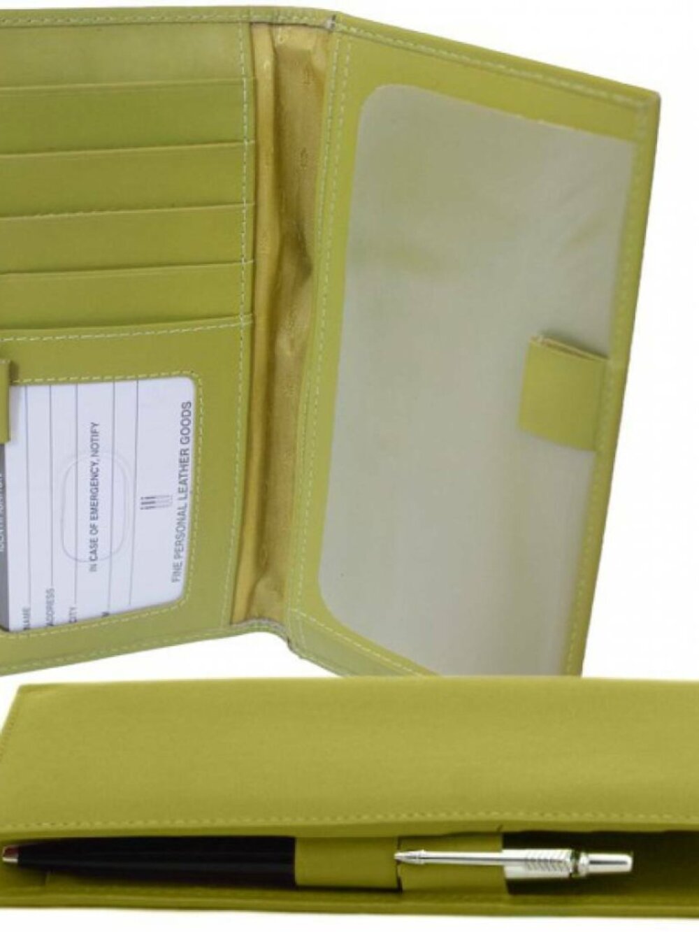 DJNY RFID-Blocking Checkbook Cover - Moss Green